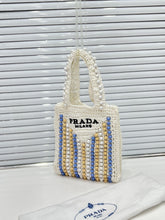 Load image into Gallery viewer, Raffia Wood Tote
