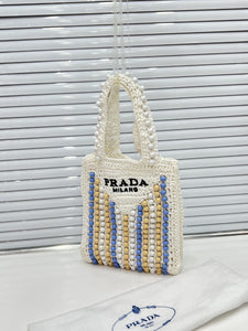 Raffia Wood Tote