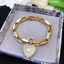 Load image into Gallery viewer, Heart Lock Bracelet
