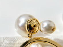 Load image into Gallery viewer, CD Pearl Hoop Earrings
