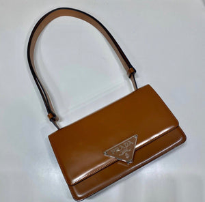 Emblem Brushed Leather Bag