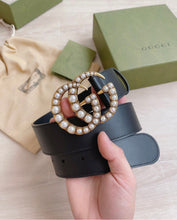 Load image into Gallery viewer, Pearl Leather Belt
