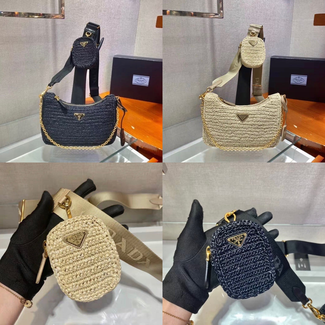 Re Edition Raffia Bag