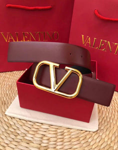 V Logo Belt