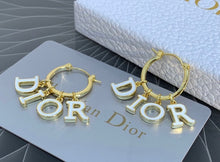 Load image into Gallery viewer, Logo Hoop Earrings
