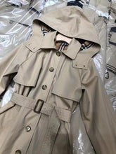 Load image into Gallery viewer, Hooded Trench Coat
