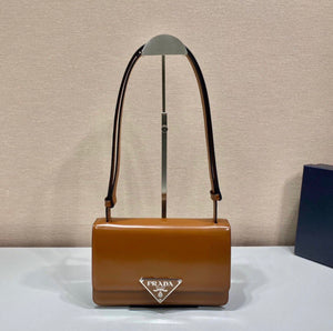 Emblem Brushed Leather Bag