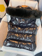 Load image into Gallery viewer, Black Fur Gilet
