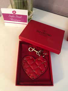 Rockstud Heart Bag Charm/Keychain