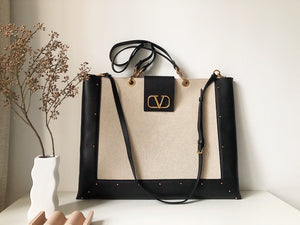 V Logo Tote