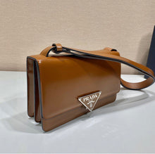 Load image into Gallery viewer, Emblem Brushed Leather Bag
