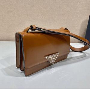 Emblem Brushed Leather Bag