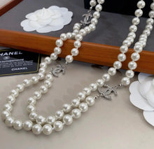 Load image into Gallery viewer, CC Pearl Necklace
