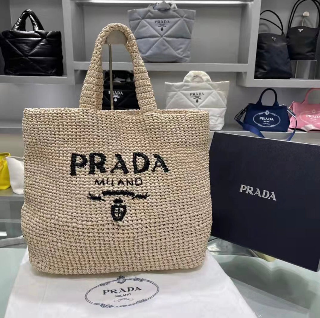 Large Raffia Tote